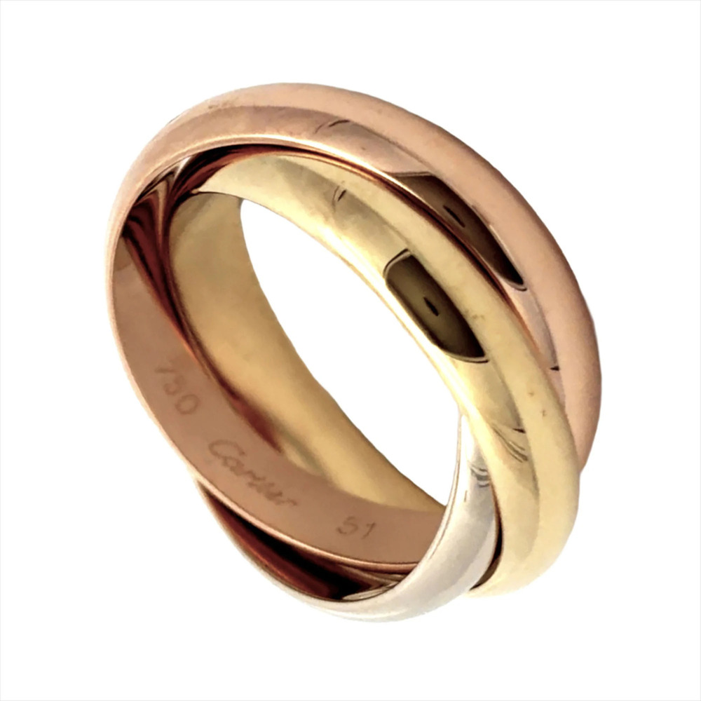 CARTIER Authentic 18k Gold Trinity Ring #51